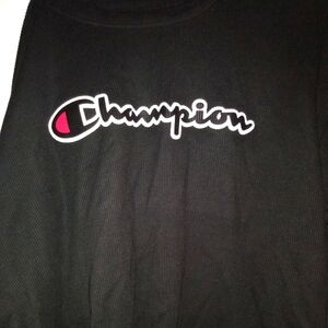 Champion Black Thermal Long Sleeve Shirt 2XL